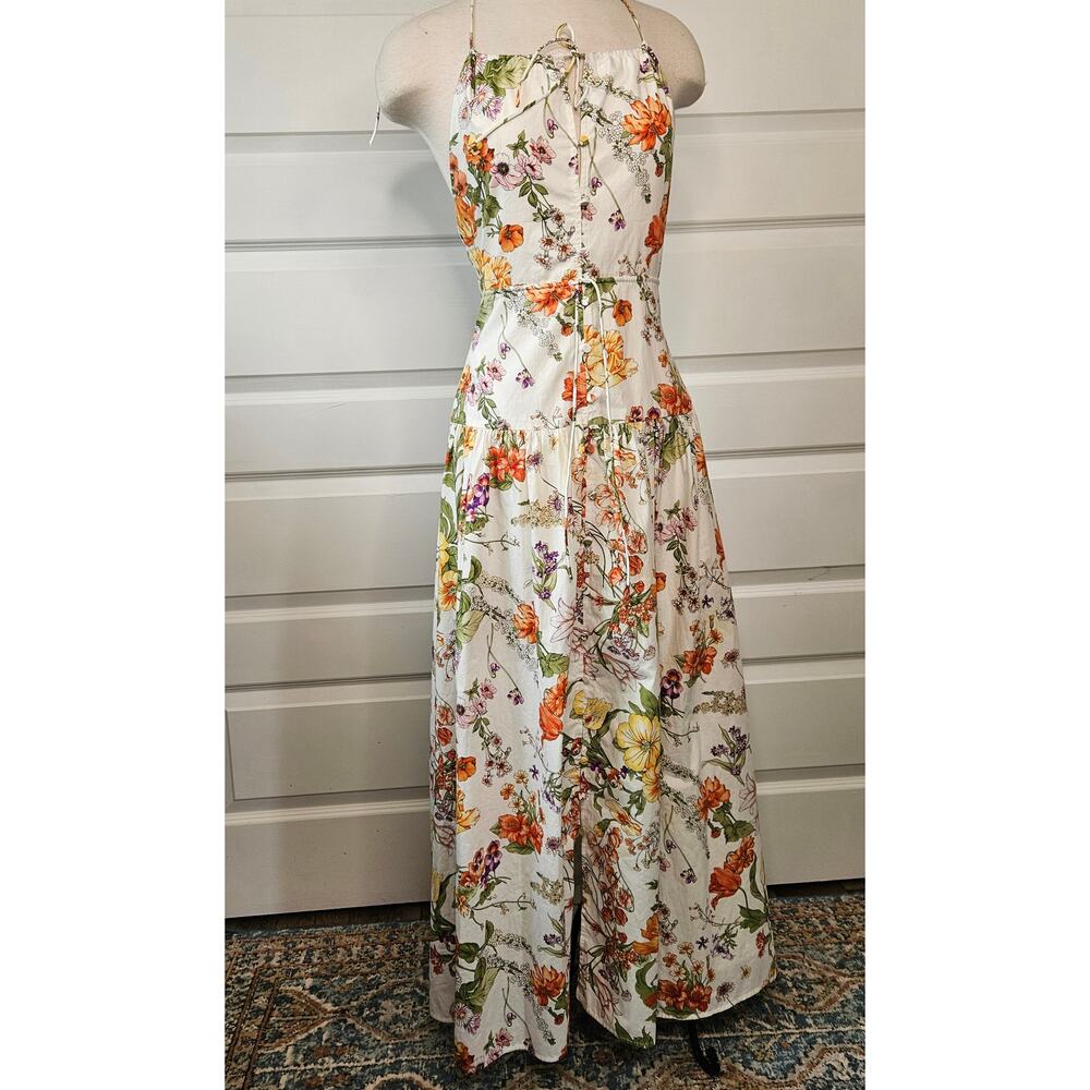J.Crew Anguilla Halter Dress in Ratti Tropical Floral - Cotton Maxi Midi - Picture 2 of 9